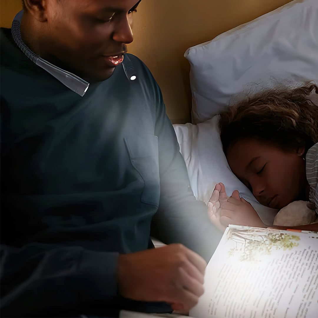 Adjustable Neck Book Reading Light for Hands-Free Use Y-S-P