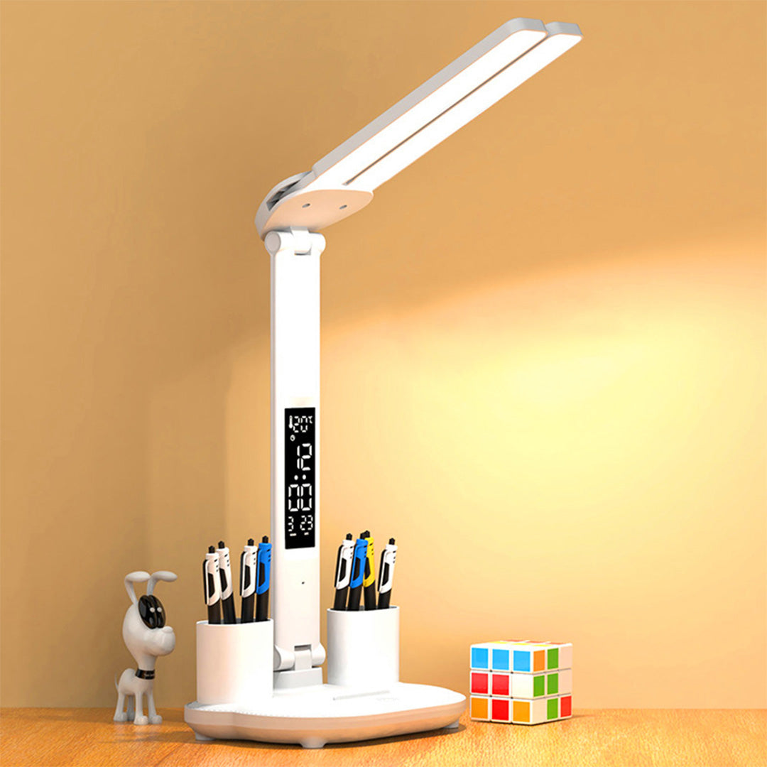 LED Desk Lamp with Digital Display, Touch Control and Phone Holder Y-S-P