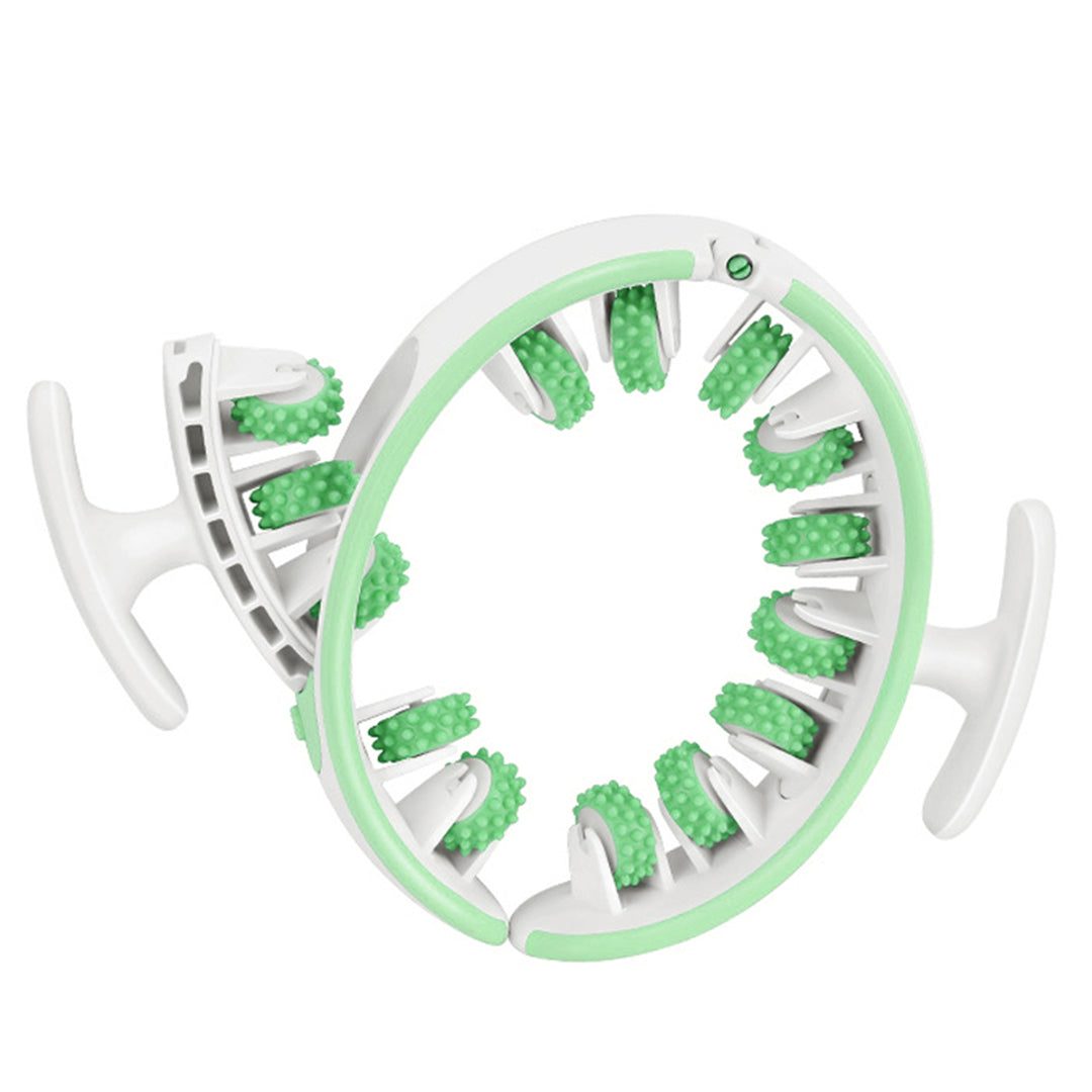 360° Full-Body Massage Roller Ring – Manual Muscle Relaxer for Legs, Arms & Waist