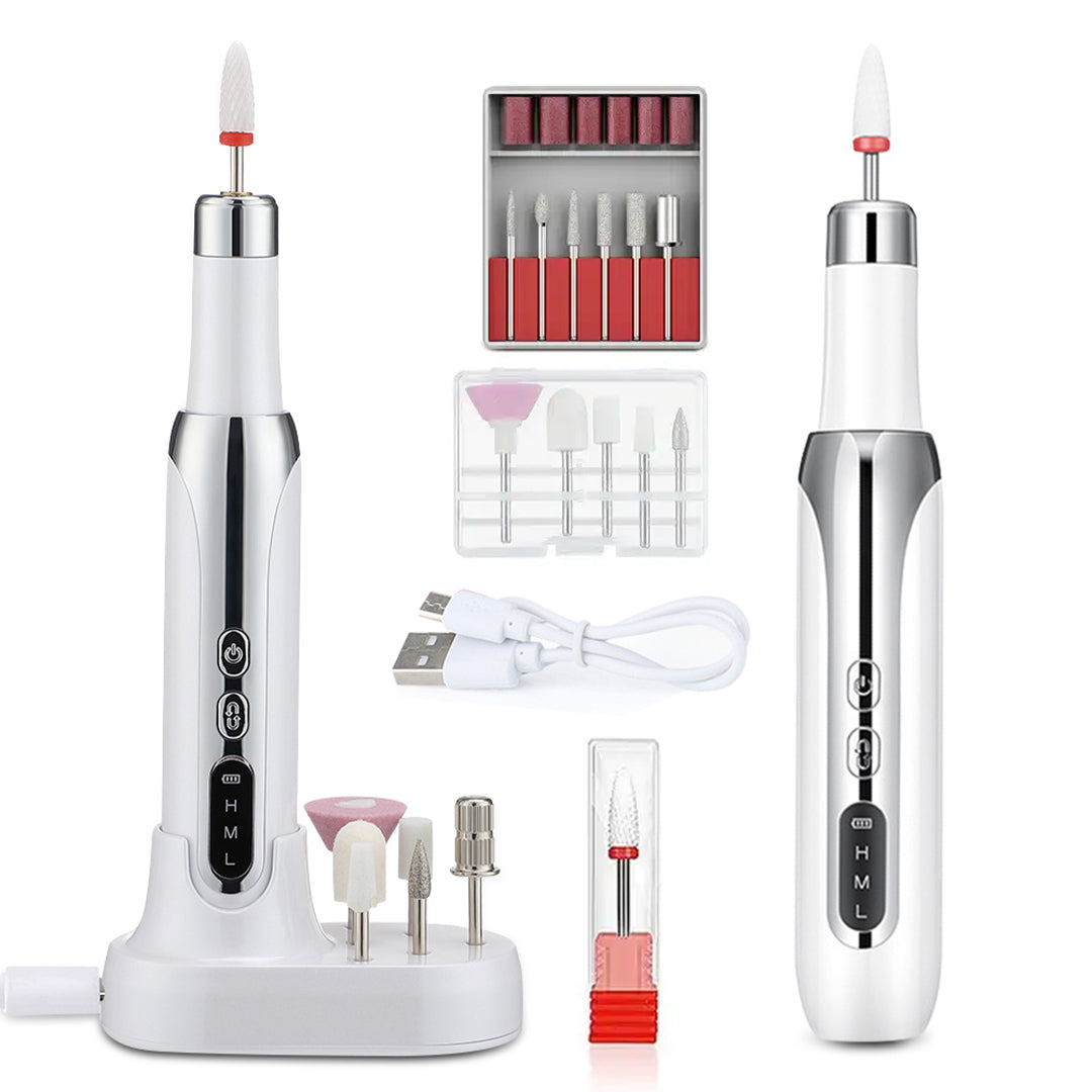 Cordless Electric Nail Drill with 12 Bits and USB Rechargeable Design Y-S-P