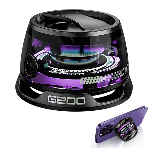 Magnetic Bluetooth Speaker – 360° Stereo Sound, LED Light Design & Magnetic Mount for Smart Devices