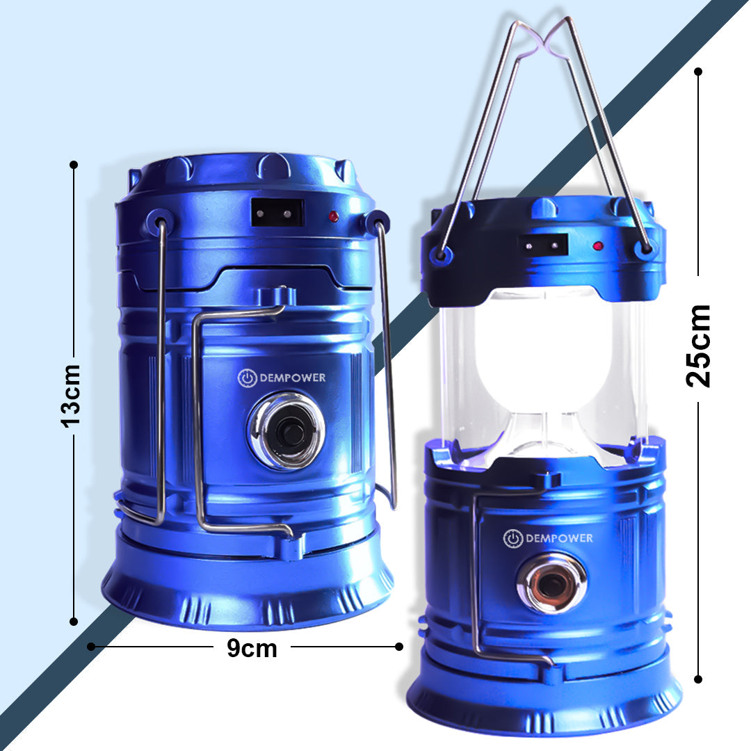 Powerbank Function Solar Camping Lantern (Navy Blue)