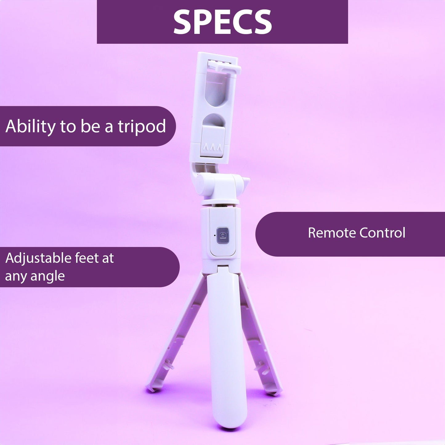 Extendable Smartphone Selfie Stick with Remote Y-S-P