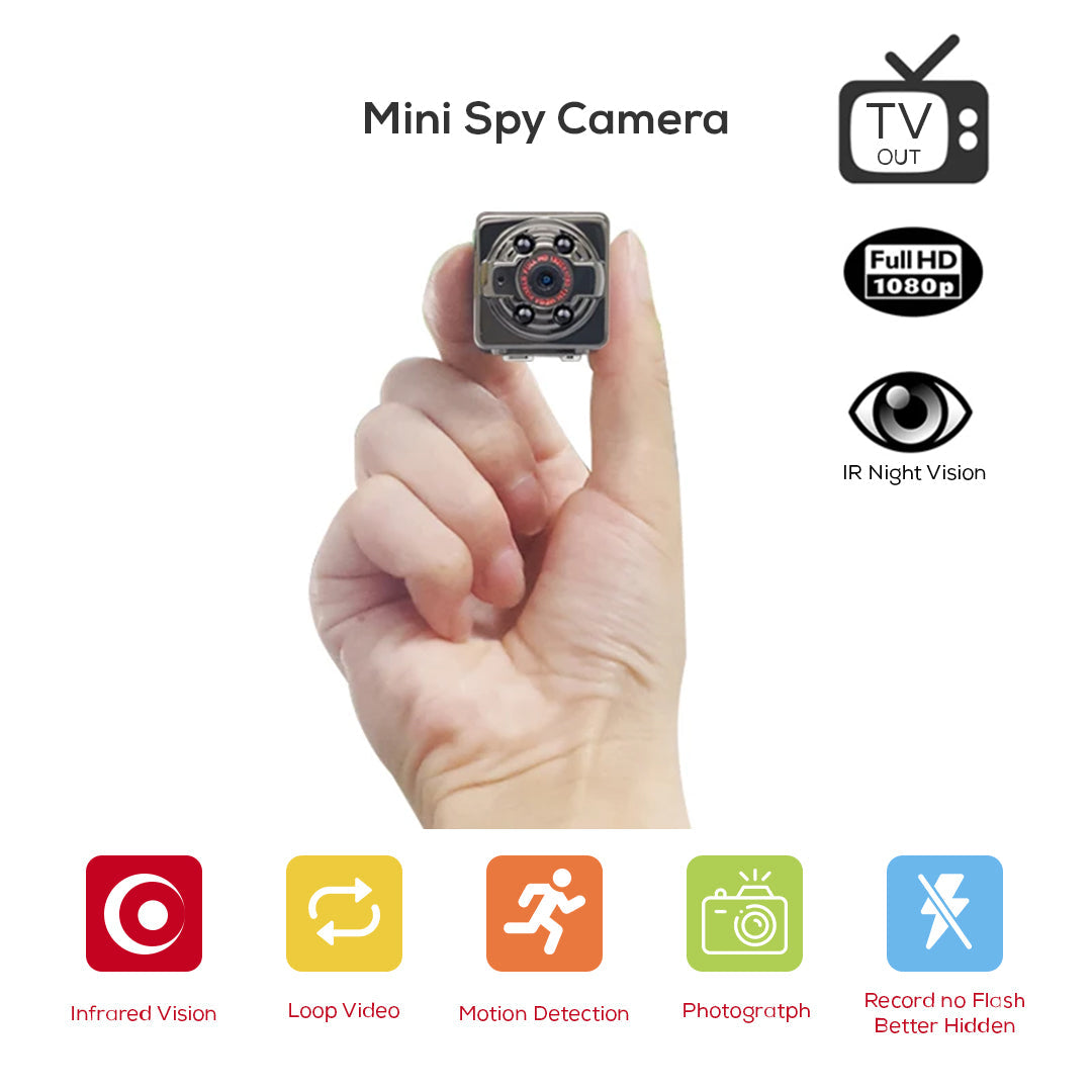 Compact Wireless Micro DVR Camera with Night Vision and Motion Sensor - Y-S-P