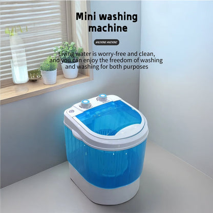 Transparent lid on the mini washing machine