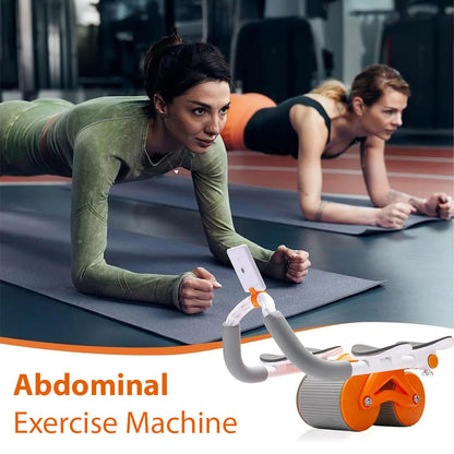 Ab roller in use for a core workout