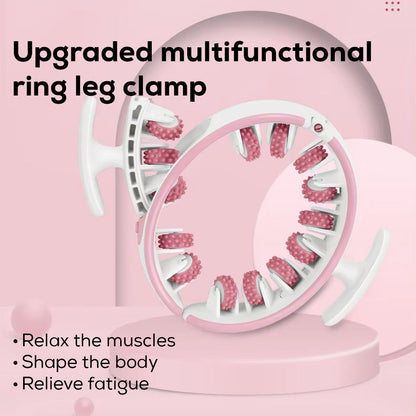 360° Full-Body Massage Roller Ring – Manual Muscle Relaxer for Legs, Arms & Waist