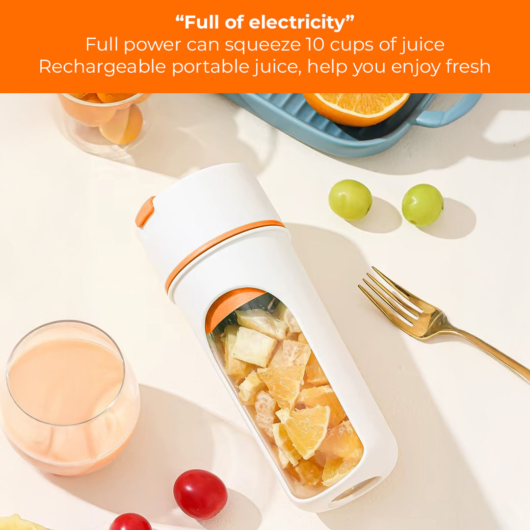 Portable Mini Blender USB Rechargeable Cordless Travel Smoothie & Protein Maker