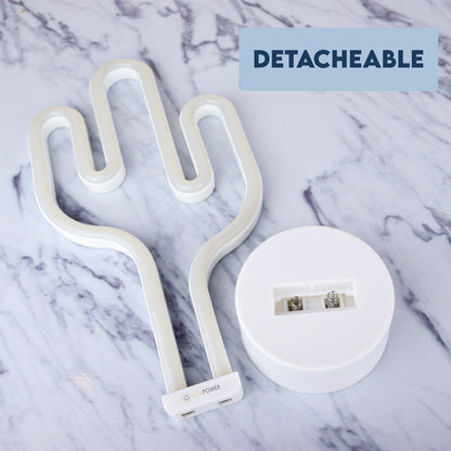LED Cactus Shaped Enchanting Decorative Neon Night Table Light in Warm White
