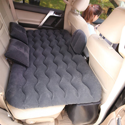 Wave-patterned surface of the car inflatable mattress