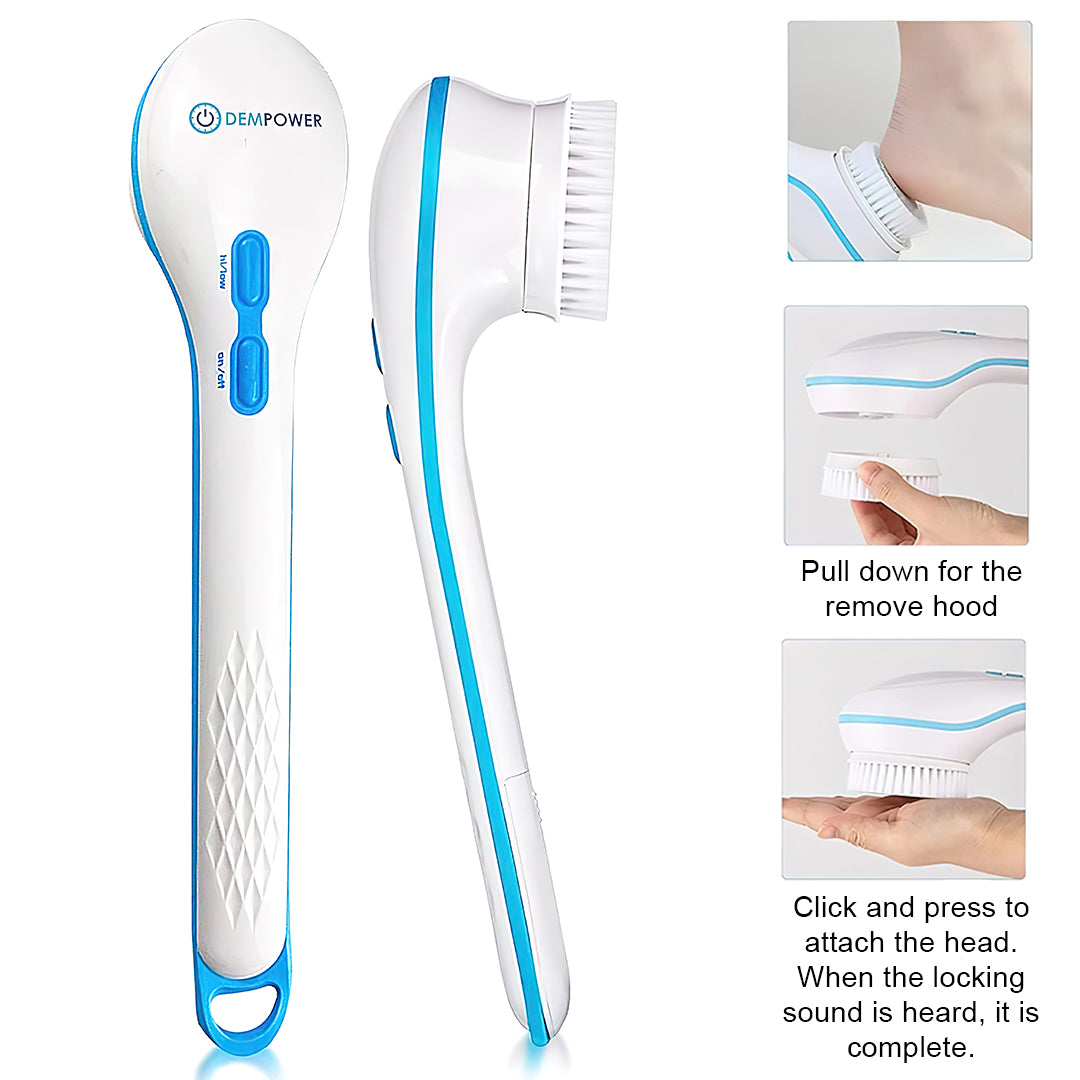 Efficient Battery Operated Spinning Spa Brush for Body Care