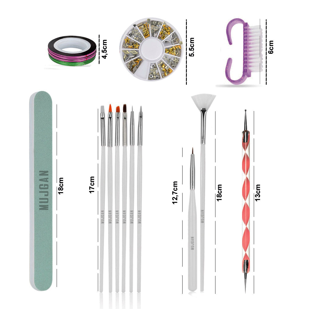 15 PCS Nail Art, Drawing, Painting Brushes Set