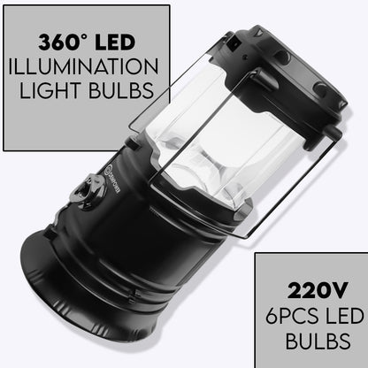 Powerbank Function Solar Camping Lantern (Black)
