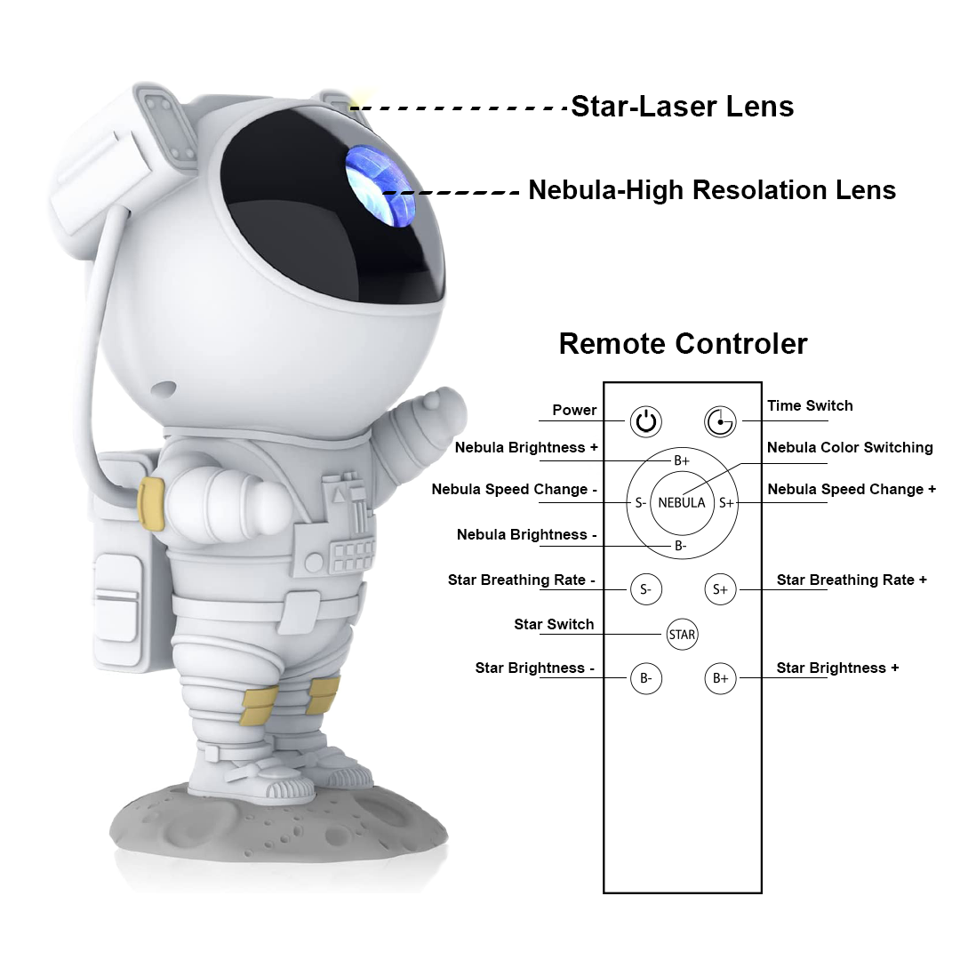 Astronaut Themed Starry Sky Projector Y-S-P