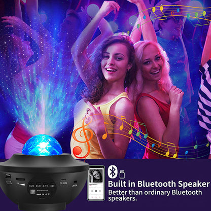 Galaxy LED Star Projector – Remote Controlled, Color-Changing Atmosphere Light, Party & Room Ambiance Projector