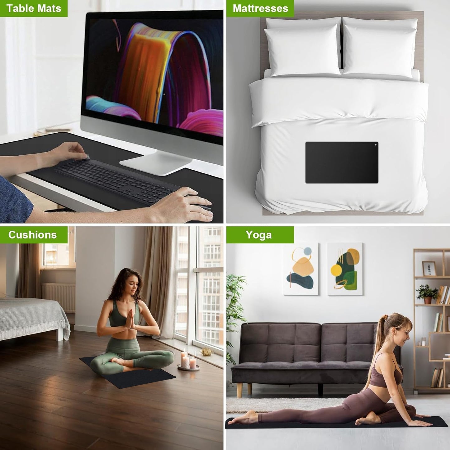 Portable Mat – Multi-Purpose Mat for Home, Office & Travel – Indoor Use Mat