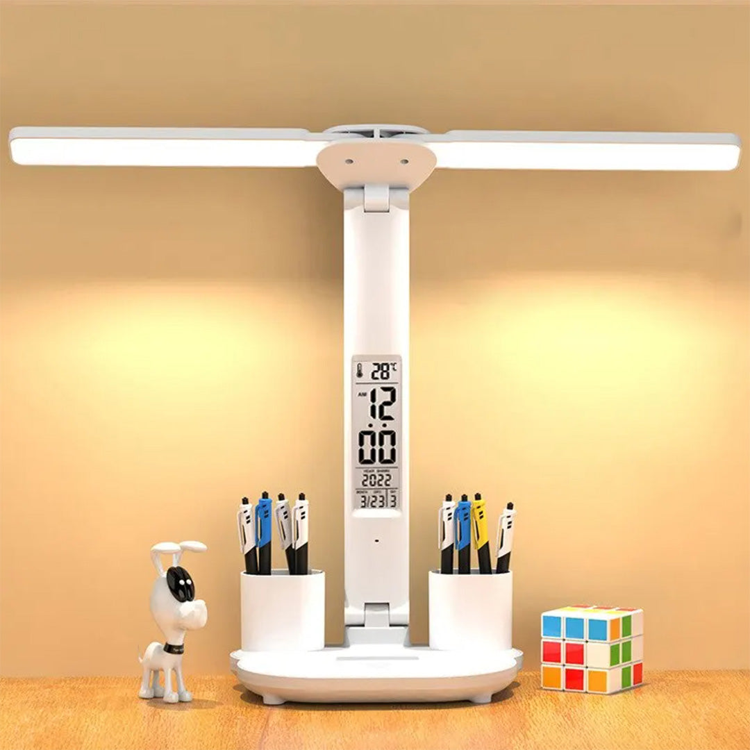 LED Desk Lamp with Digital Display, Touch Control and Phone Holder Y-S-P