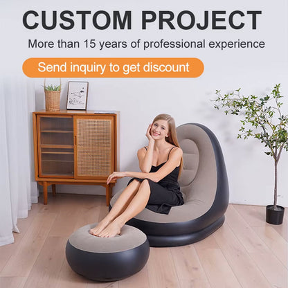 Leak-resistant air valve on the lounge chair