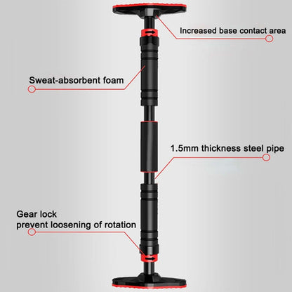 Pull up bar anti-slip rubber end pads close-up