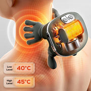 Cordless heated neck massager with two heat levels, 40°C and 45°C