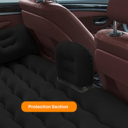 Electric pump inflating the car mattress