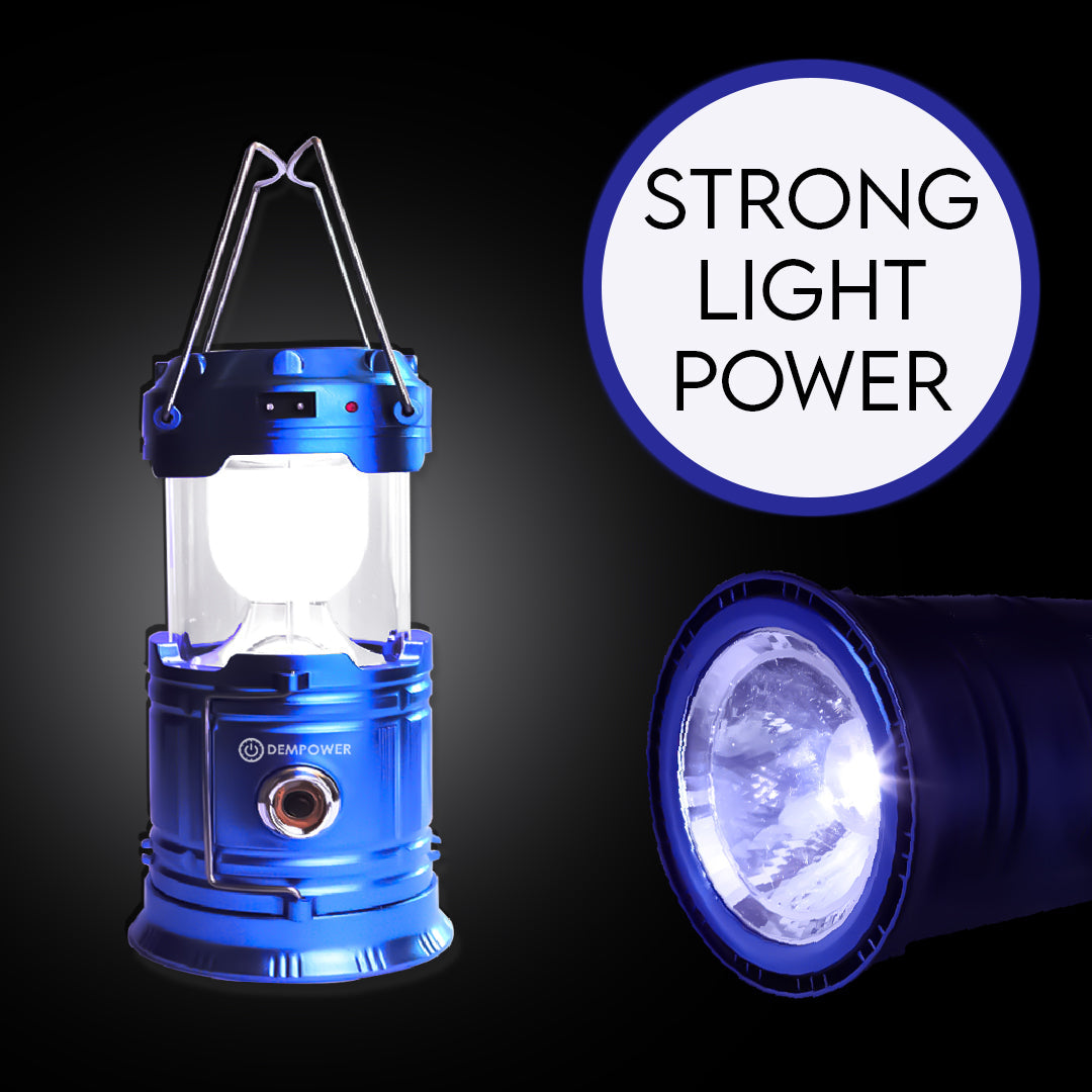Powerbank Function Solar Camping Lantern (Navy Blue)