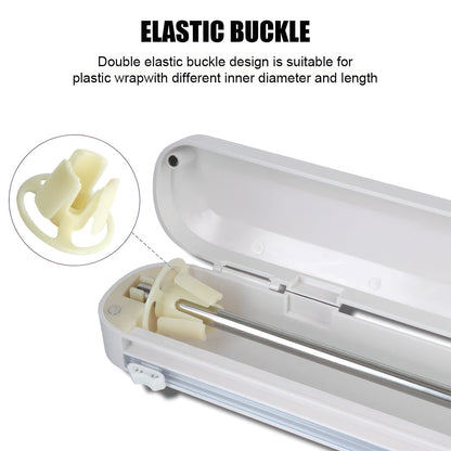 Cling Film Cutting Machine Dispenser Cutter Kitchen Foil Food Plastic Holder Food Wrap