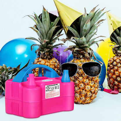 Electric Balloon Pump for Party Decoration – Dual Nozzle Inflator, Adult Use Only