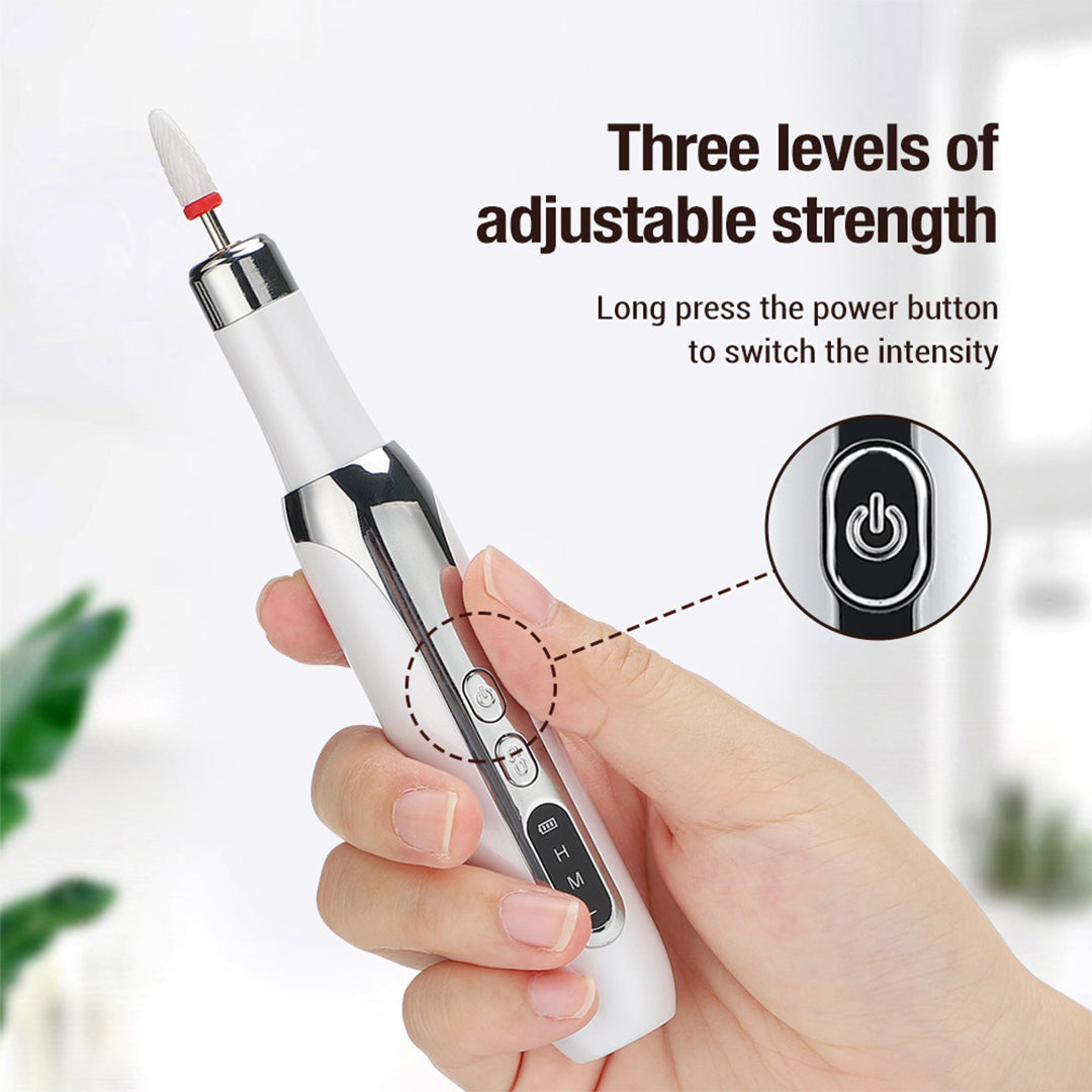 Cordless Electric Nail Drill with 12 Bits and USB Rechargeable Design Y-S-P