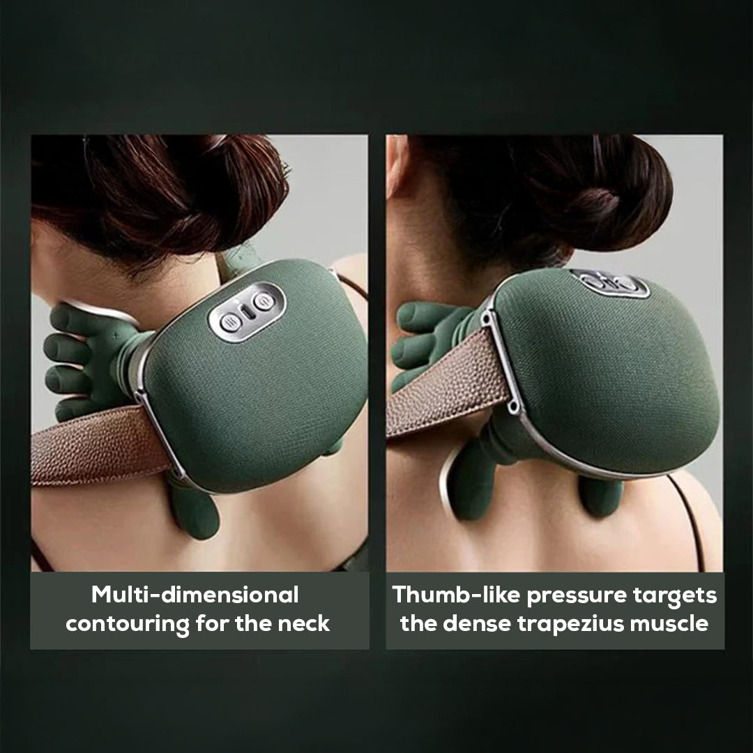 Heated Neck & Shoulder Massager – Cordless, Hands-Free