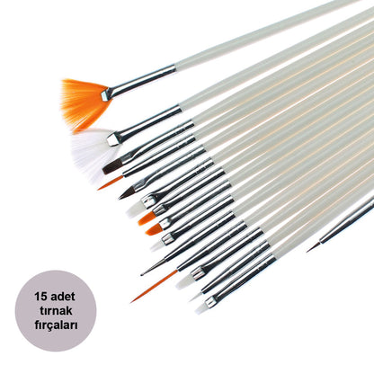15 PCS Nail Art, Drawing, Painting Brushes Set