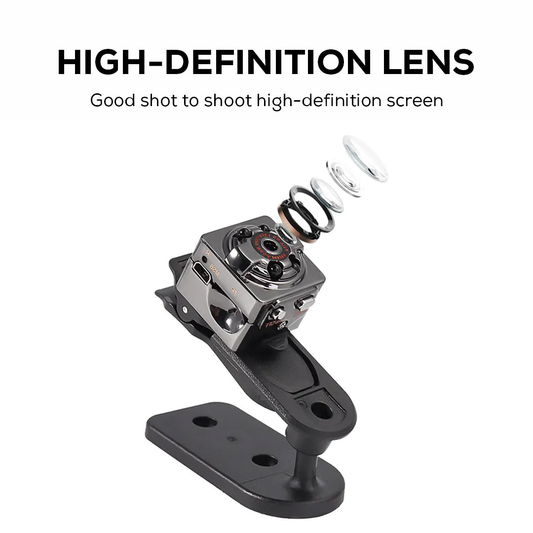 Compact Wireless Micro DVR Camera with Night Vision and Motion Sensor - Y-S-P