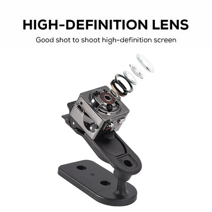 Compact Wireless Micro DVR Camera with Night Vision and Motion Sensor - HD 1080P