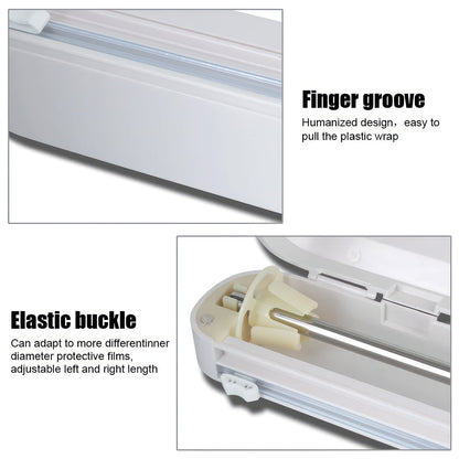 Cling Film Cutting Machine Dispenser Cutter Kitchen Foil Food Plastic Holder Food Wrap
