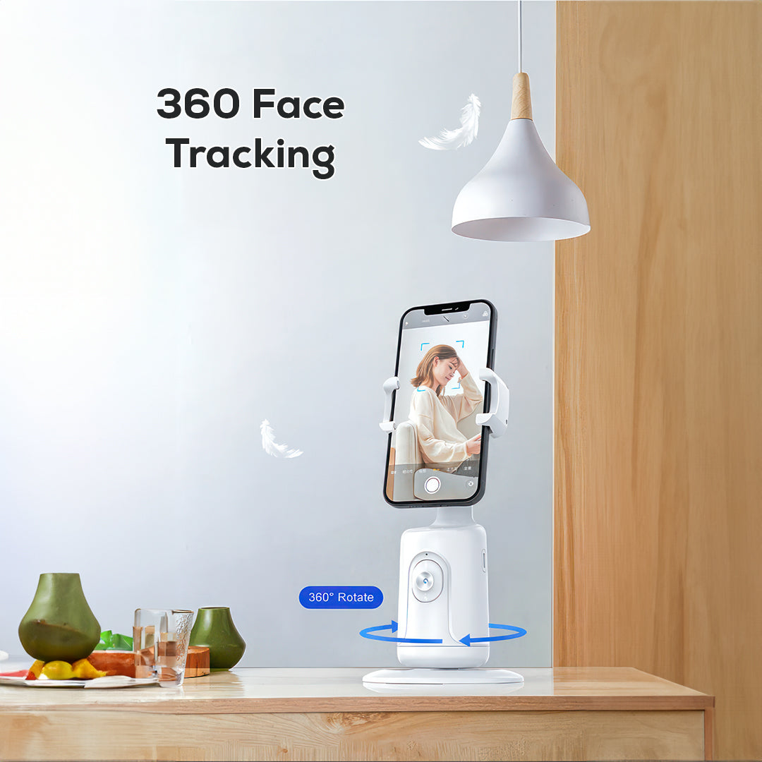 Auto Face 360° Rotating Tracking Tripod Phone Holder for Smart Shooting Vlog UK