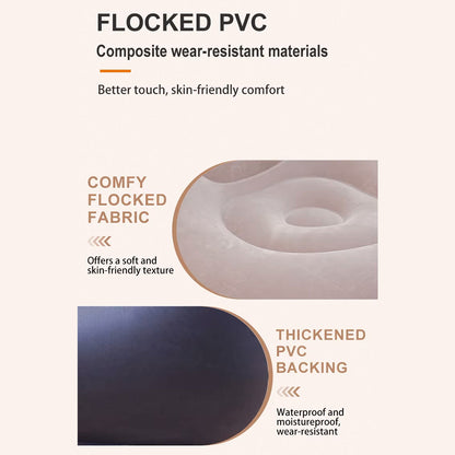 Durable PVC base of the inflatable lounge chair