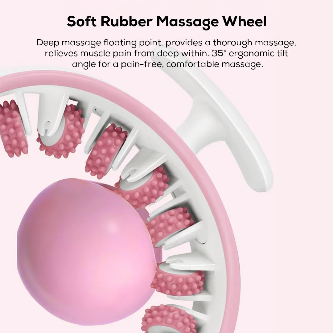 360° Full-Body Massage Roller Ring – Manual Muscle Relaxer for Legs, Arms & Waist