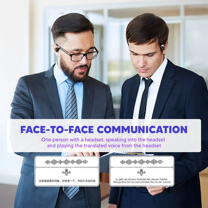 AI-Powered 150-Language Translator Earbuds – Low Latency, Meeting Assistant, Multi-Scenario Use