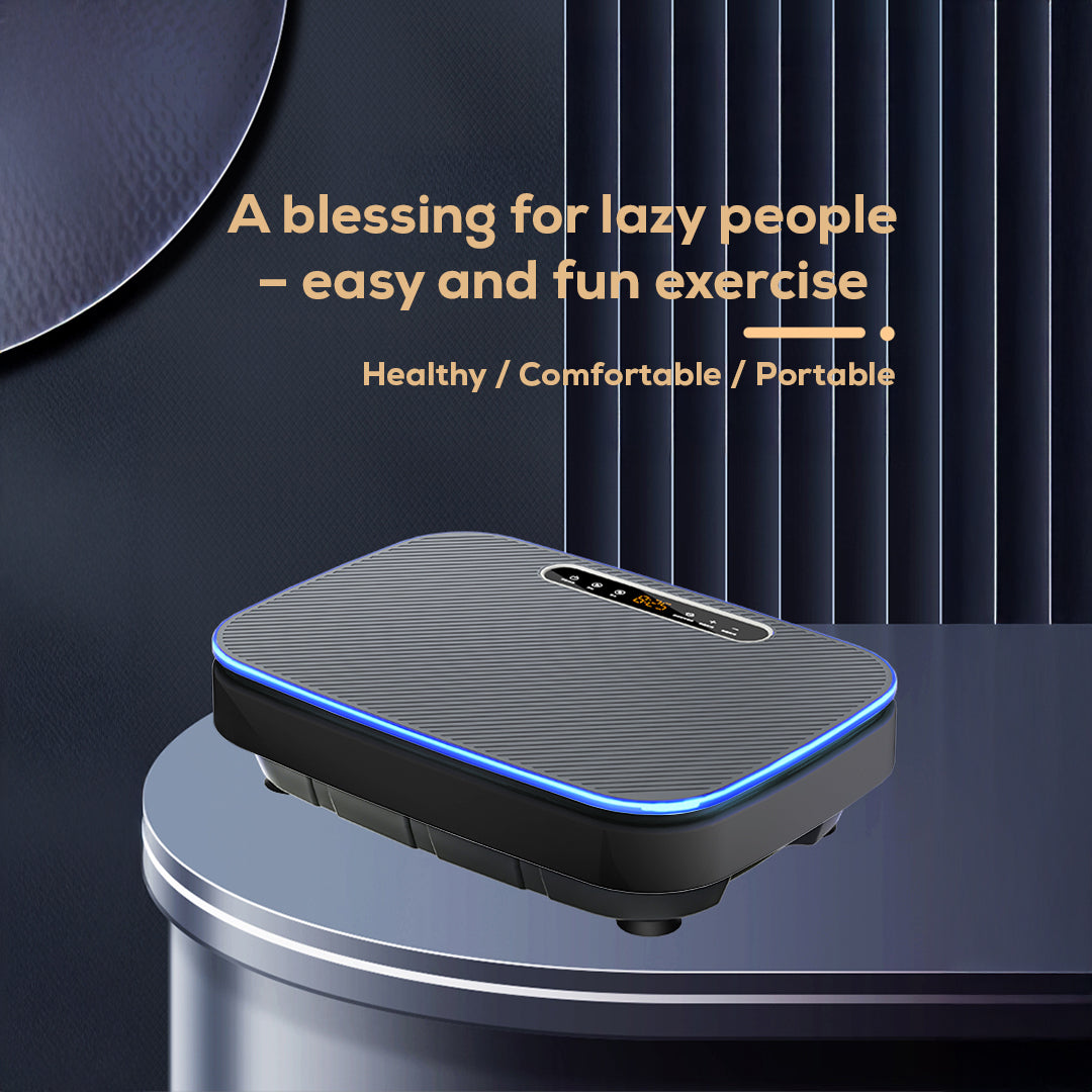 Smart Vibration Plate Platform Fitness Machine Bluetooth Speaker Home Workout