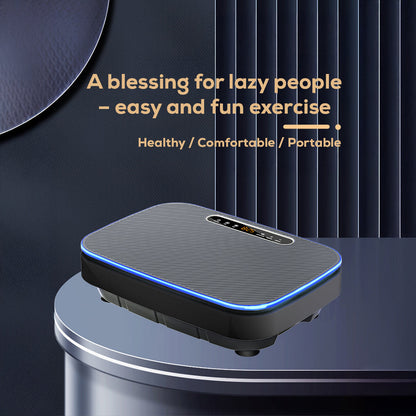 Vibration plate being used for a standing workout