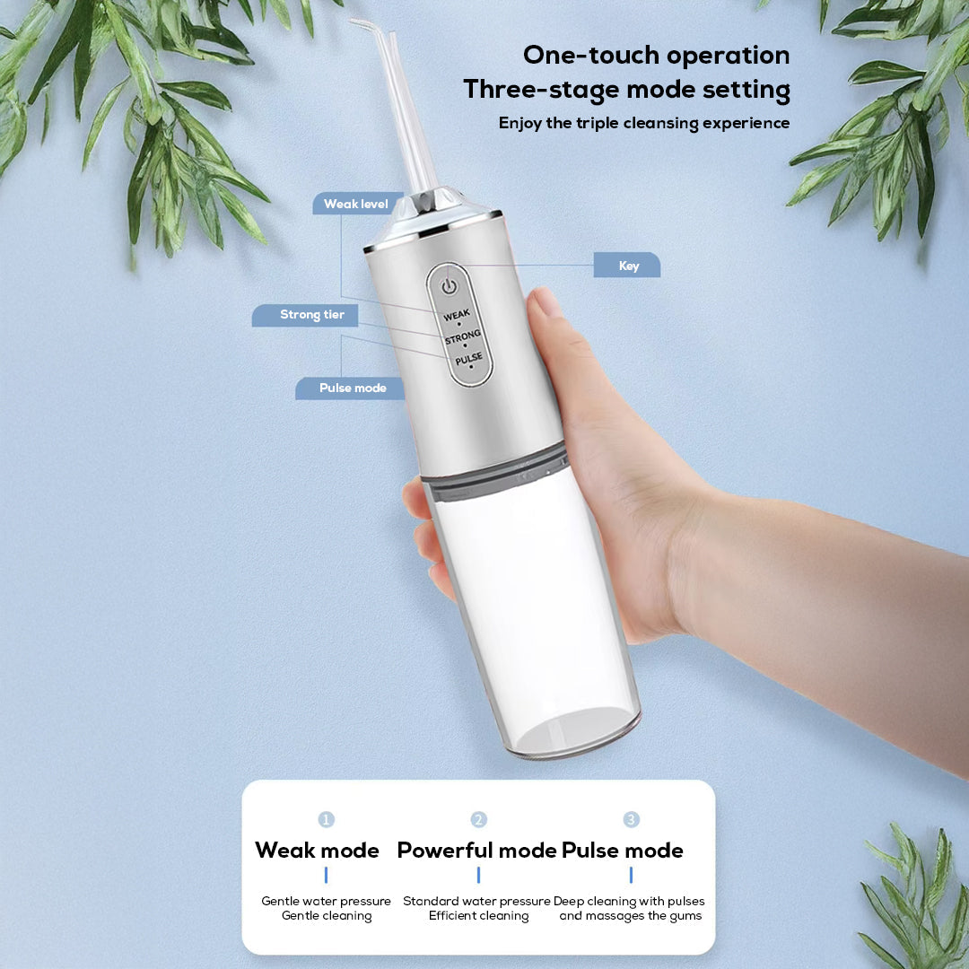 Cordless Water Flosser Oral Irrigator with 3 Modes and USB Rechargeable Design