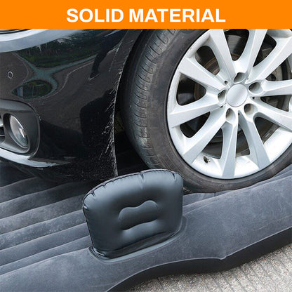 Car mattress with included inflatable pillows