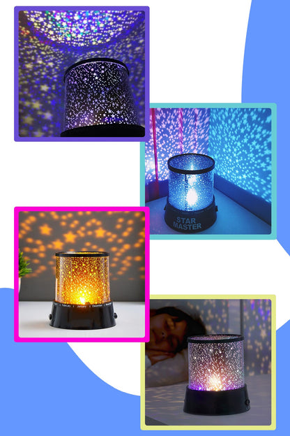 LED Projector Night Light – Starry Sky Effect Lamp for Home & Bedroom