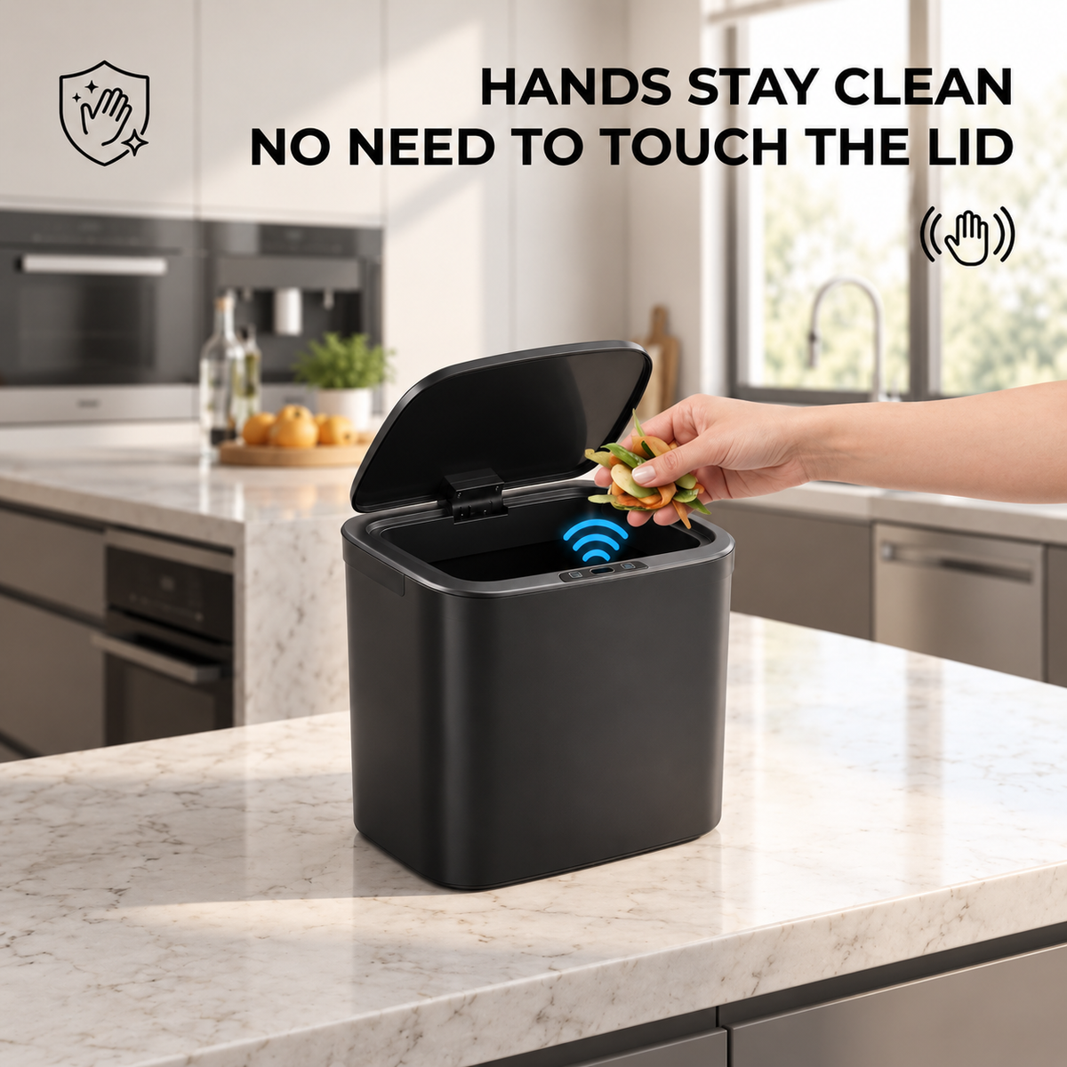 12L Automatic Sensor Bin with Touchless Lid