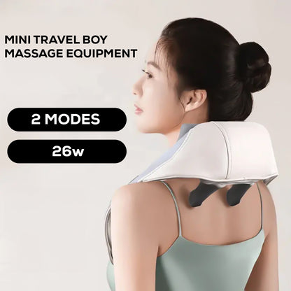 Cordless Neck & Shoulder Massager – Double Kneading Arms, 2 Modes & Adjustable Speed, USB-C Rechargeable