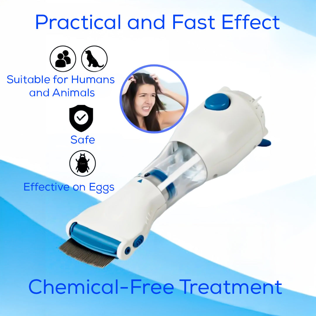 Electric Lice & Flea Comb for Humans & Pets – Chemical-Free & Safe