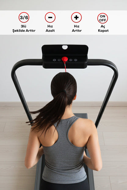 Compact Folding Walking & Running Treadmill Machine, 150 kg Capacity, App Control, 5.2% Manual Incline & Ultra-Quiet Motor