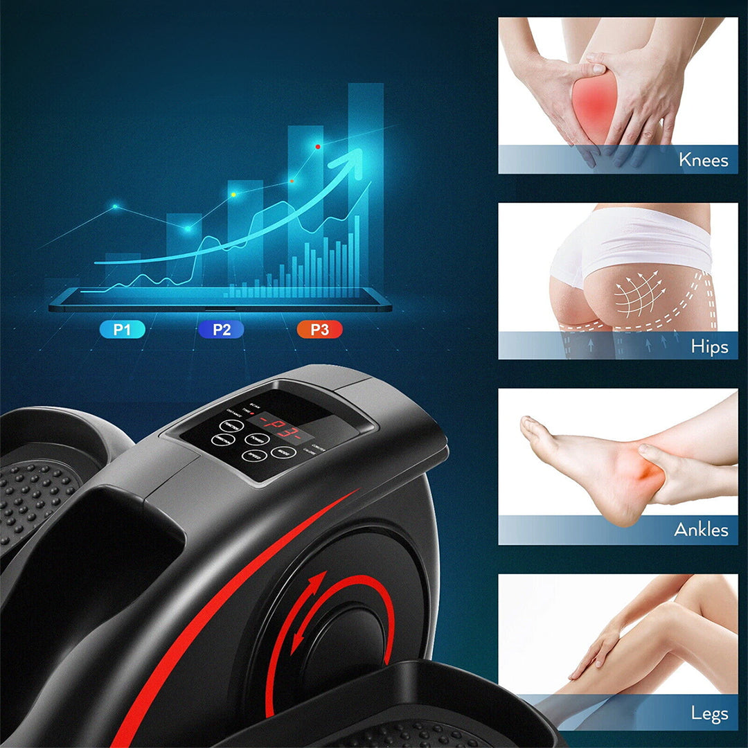 Dempower Mini Elliptical Trainer with LCD Display and Magnetic Resistance