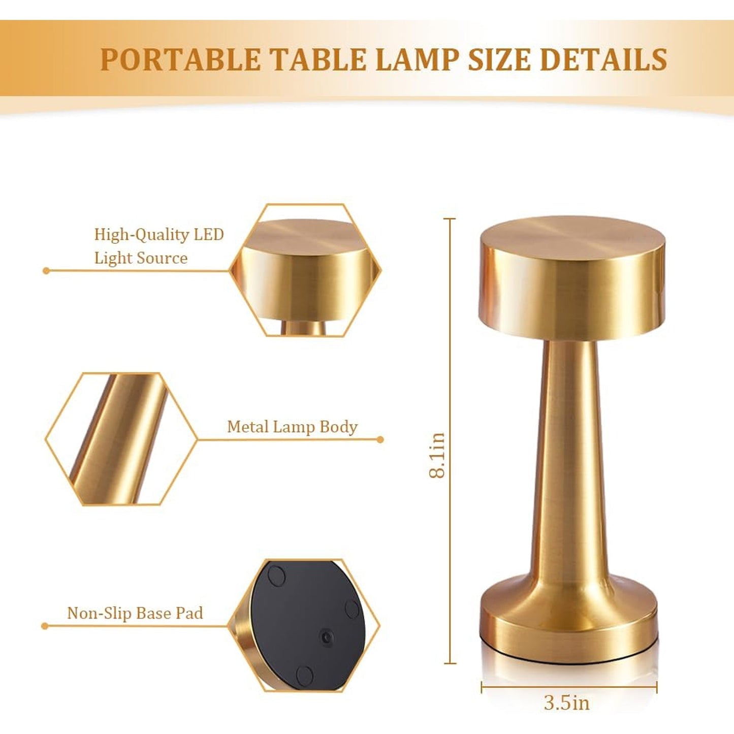 Touch-Control LED Table Lamp – Y-S-P