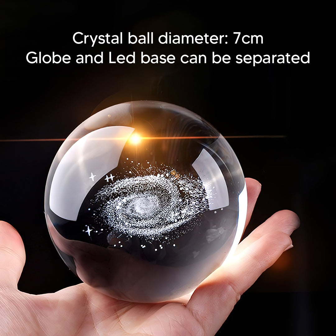 Milky Way Galaxy Sphere with LED Lighting